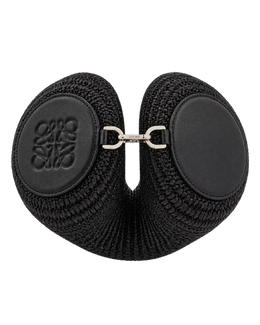 Loewe Bracelet Pouch Raffia Clutch Bag