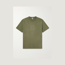 Loewe Overdyed Anagram T‑Shirt – Khaki