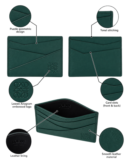 Loewe Puzzle leather card holder