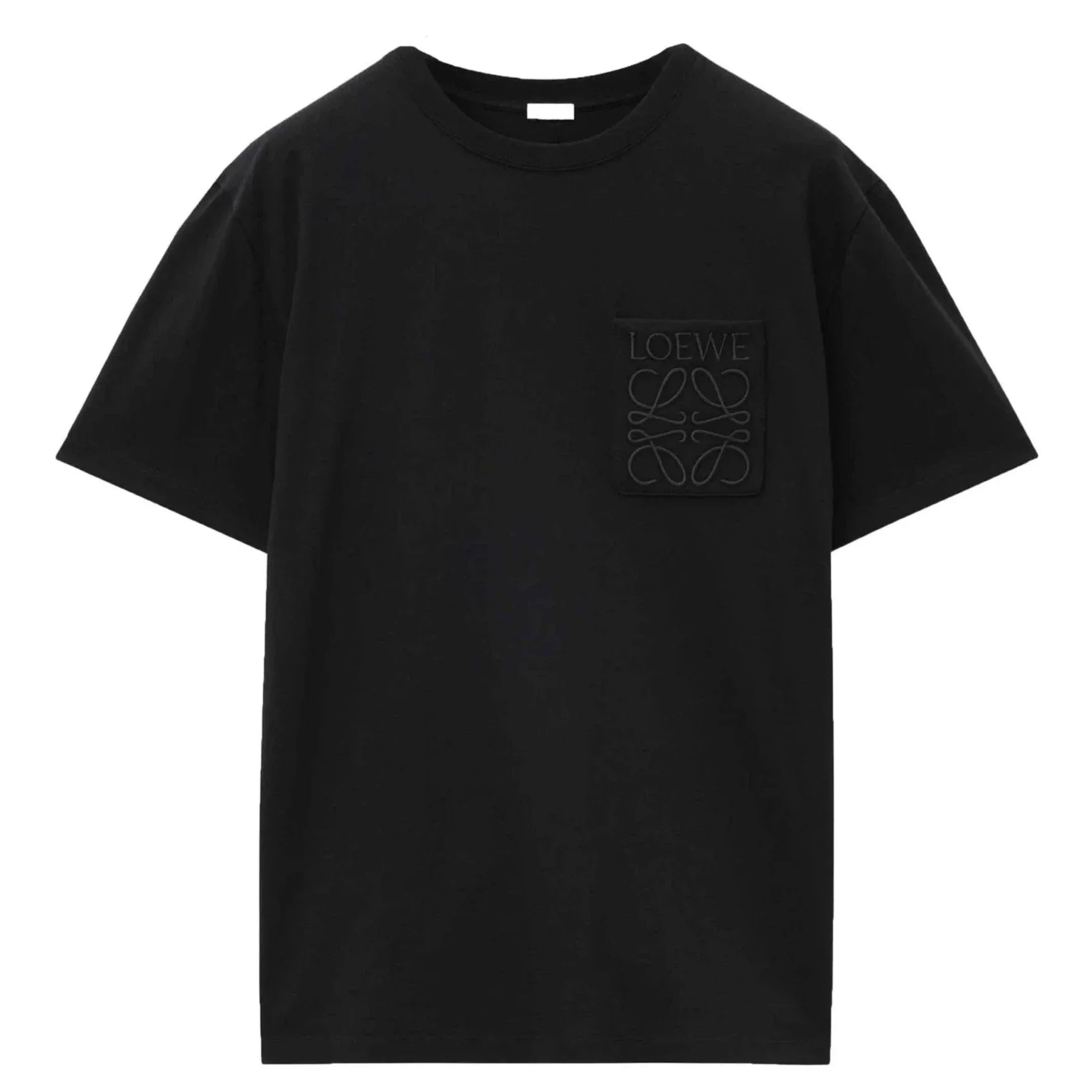 Loewe Relaxed Fit Tonal Pocket Logo T-Shirt in Black