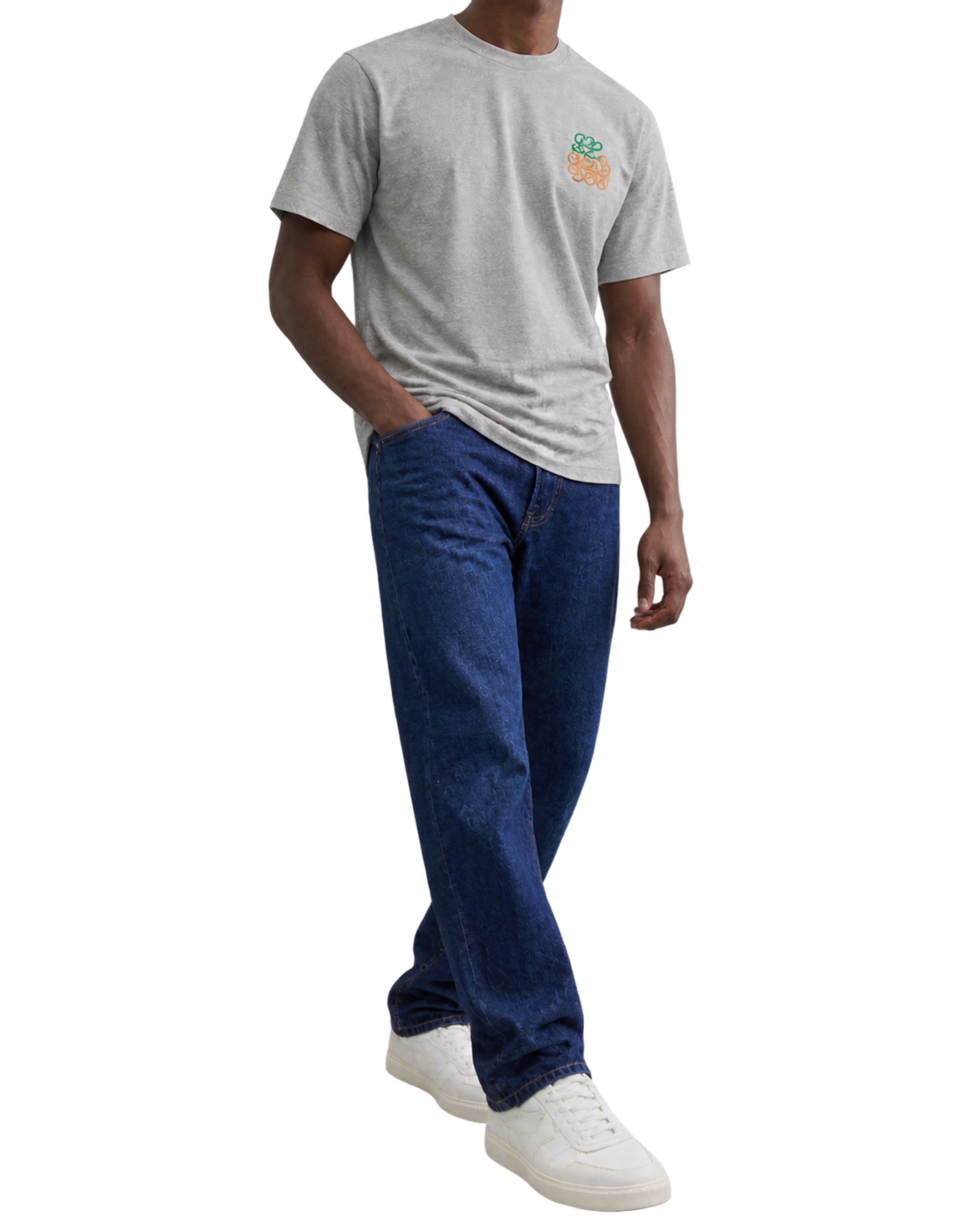 LOEWE - Slim-Fit Logo-Embroidered Cotton