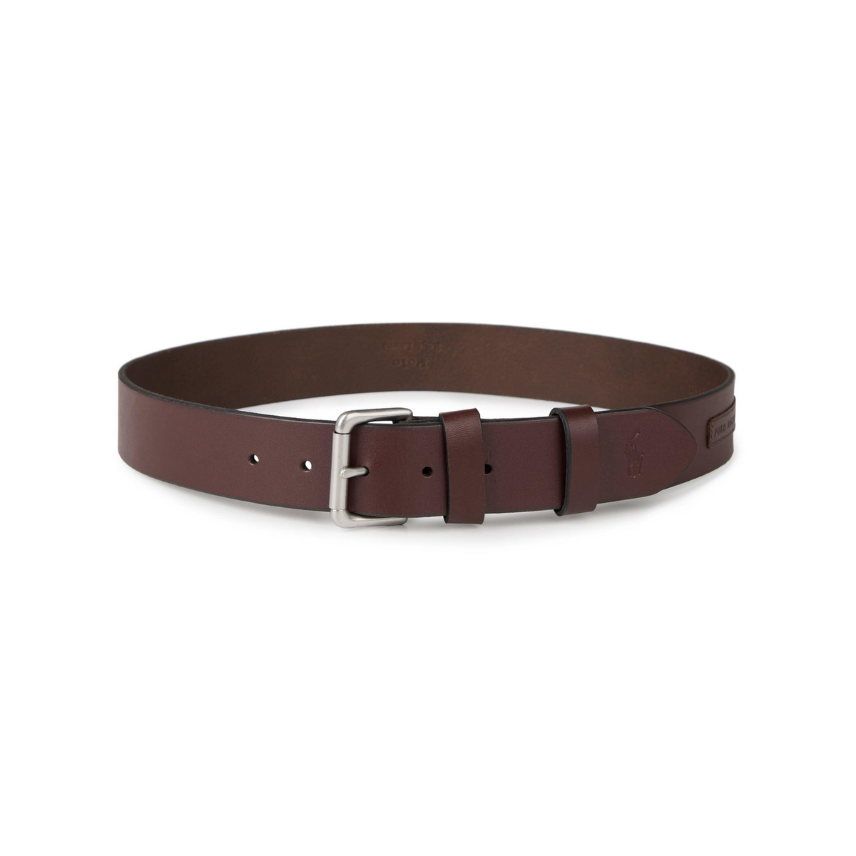Logo Patch Leather Belt