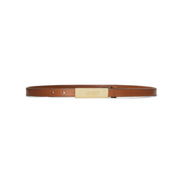 Logo Plaque Skinny Belt