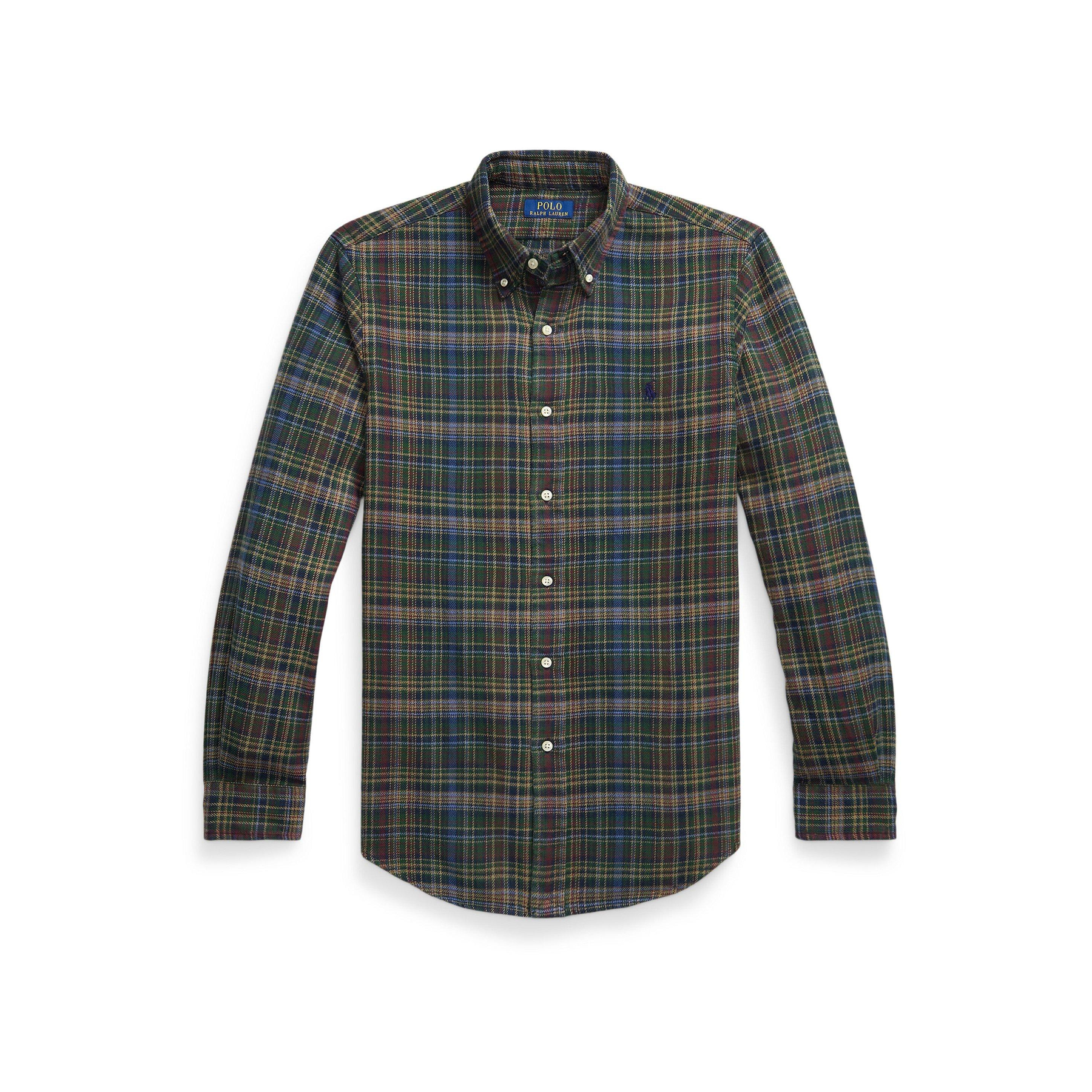 Long Sleeve Brushed Flannel Patterned Shirt