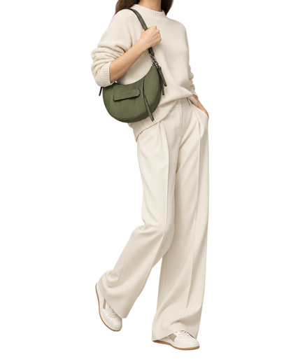 Longchamp 3D S Crossbody bag Khaki - Leather