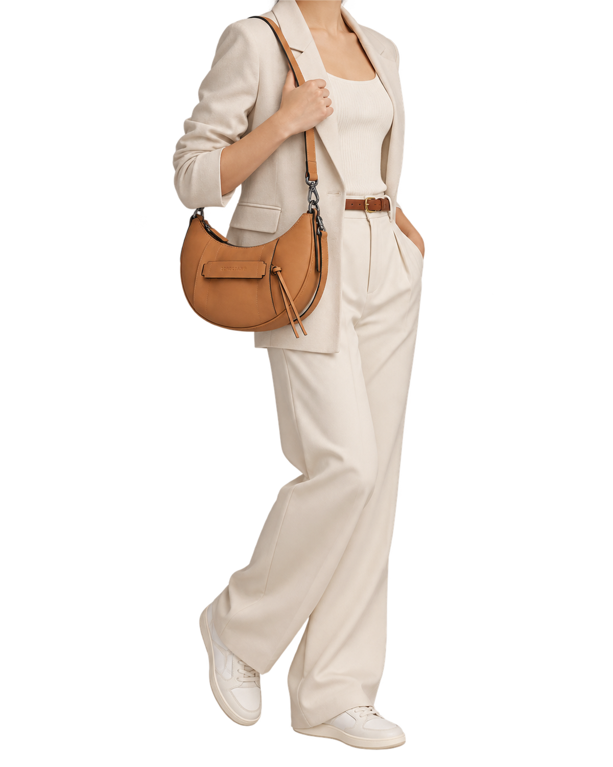 Longchamp 3D S Crossbody bag Natural - Leather