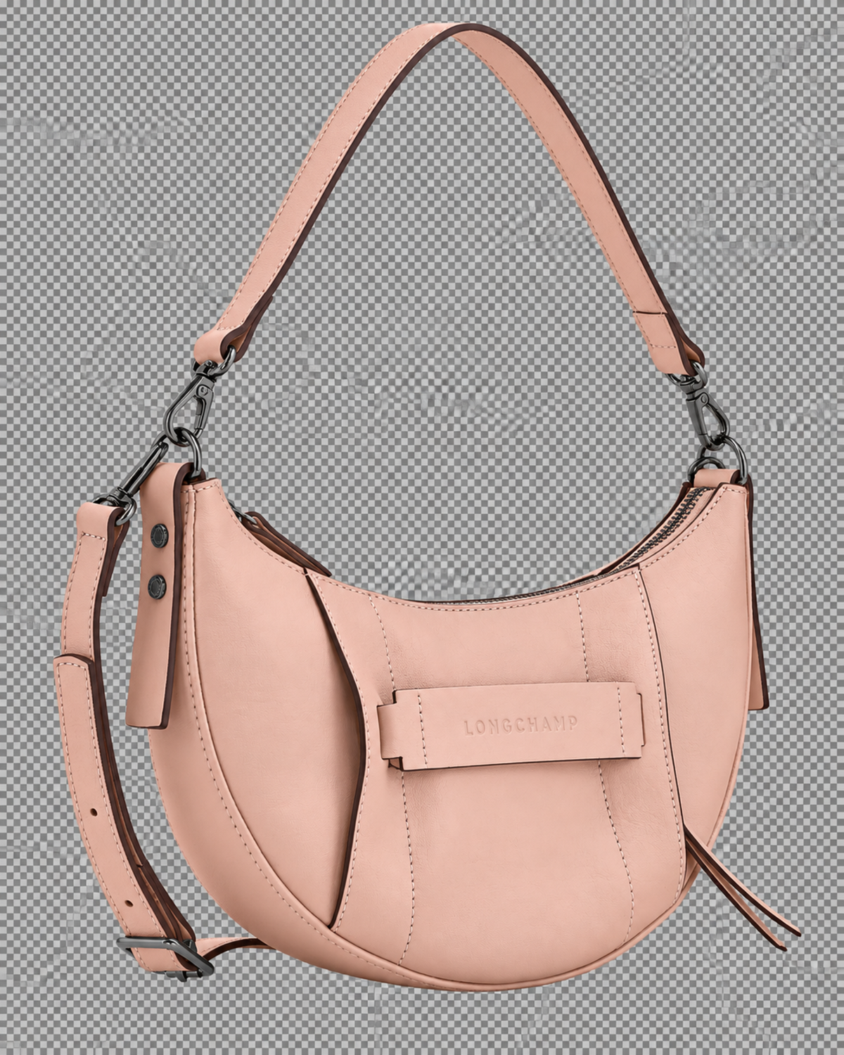 Longchamp 3D S Crossbody bag Petal Pink - Leather