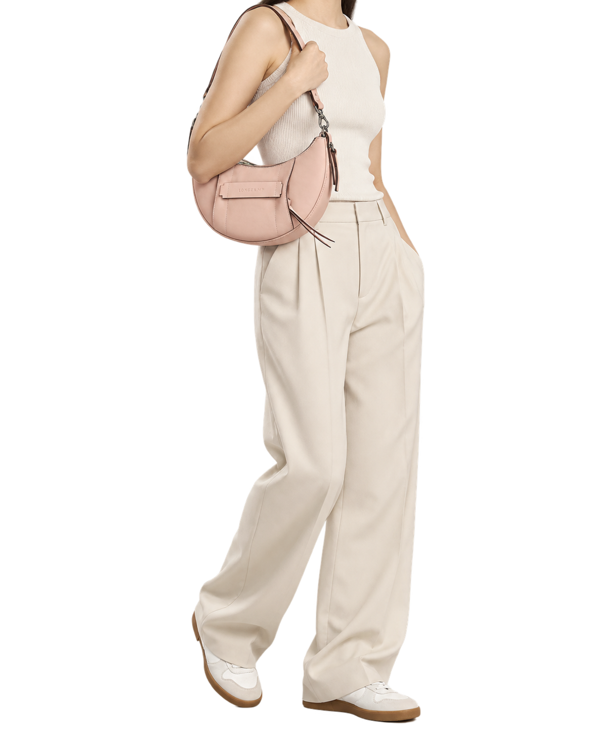 Longchamp 3D S Crossbody bag Petal Pink - Leather