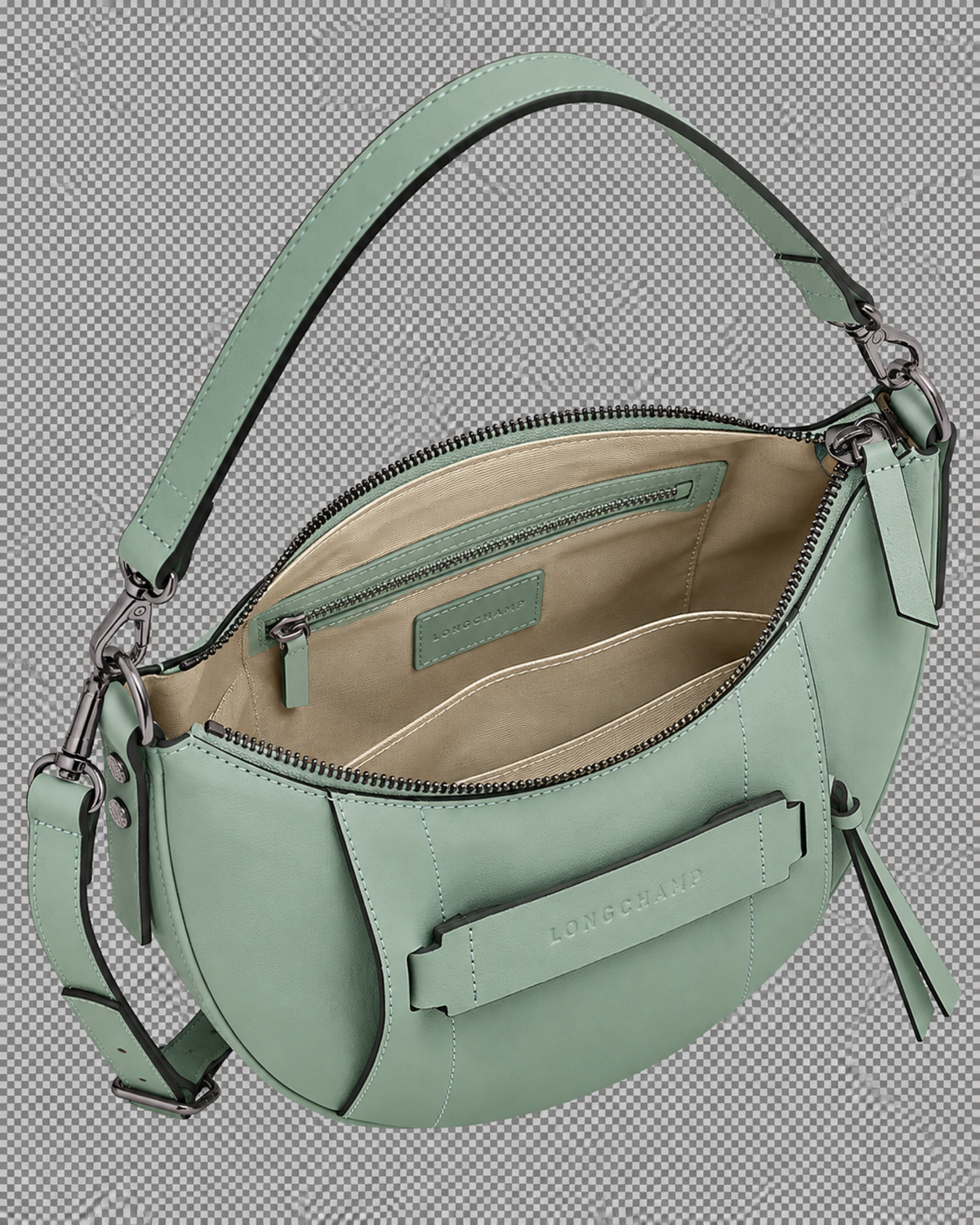 Longchamp 3D S Crossbody bag Vervain - Leather