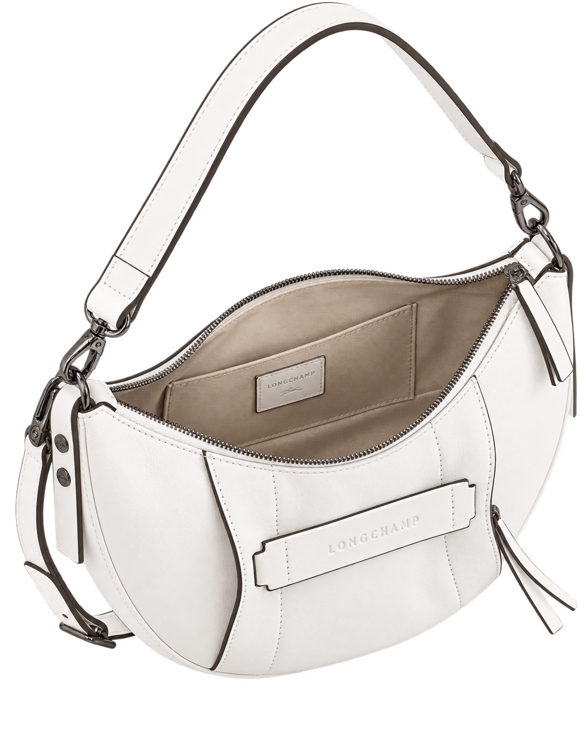 Longchamp 3D S Crossbody bag White - Leather