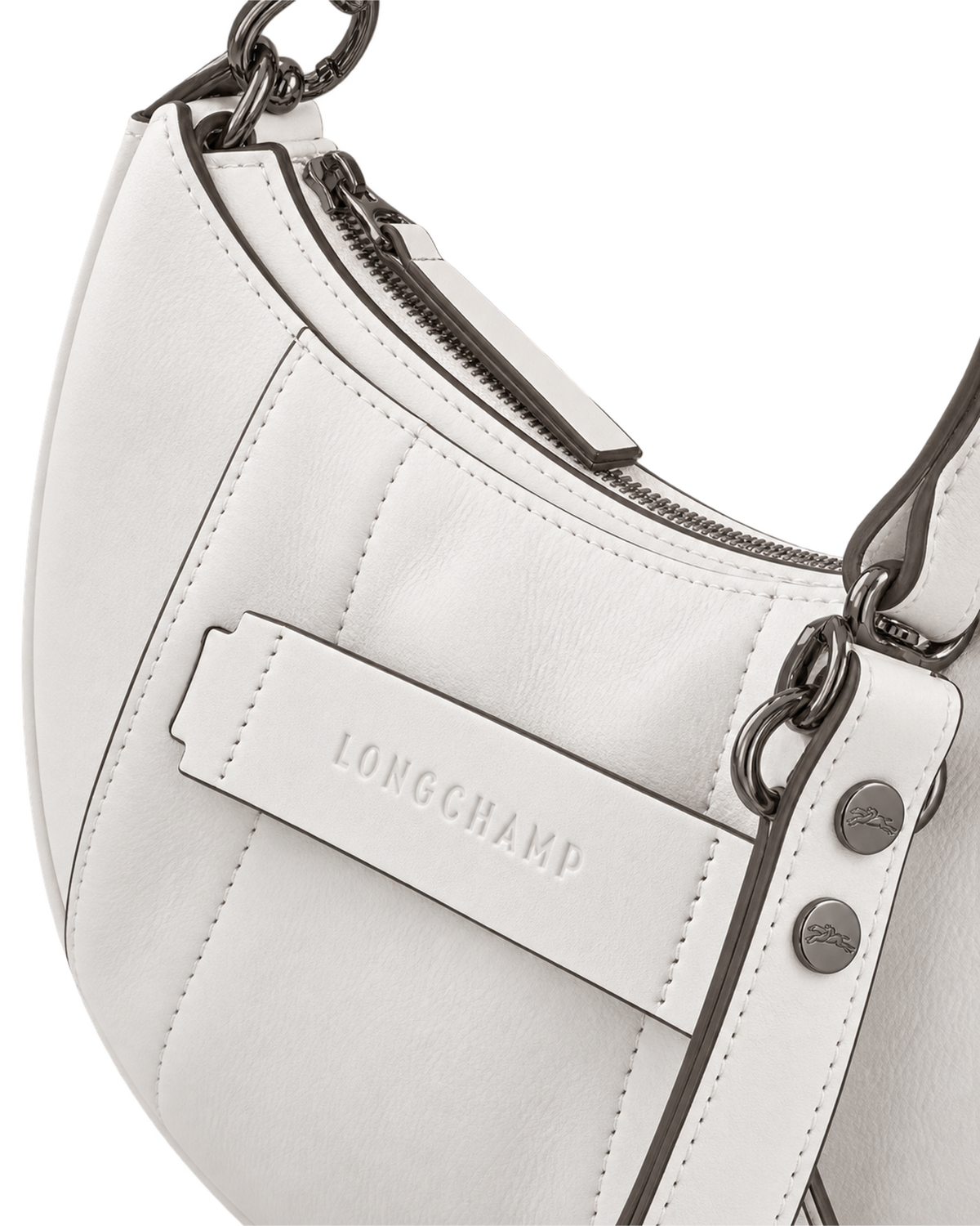 Longchamp 3D S Crossbody bag White - Leather