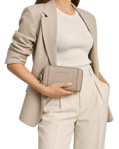 Longchamp 3D Wallet Clay - Leather