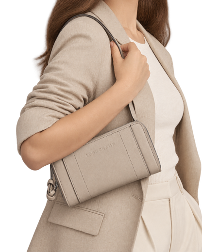 Longchamp 3D Wallet Clay - Leather