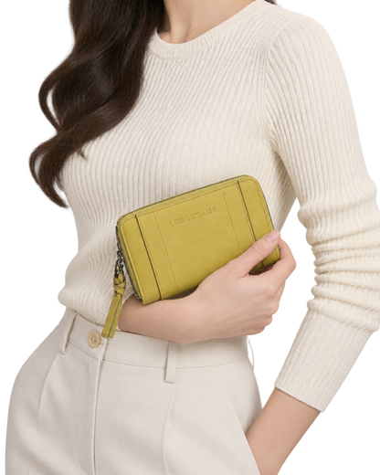 Longchamp 3D Wallet Ginger - Leather