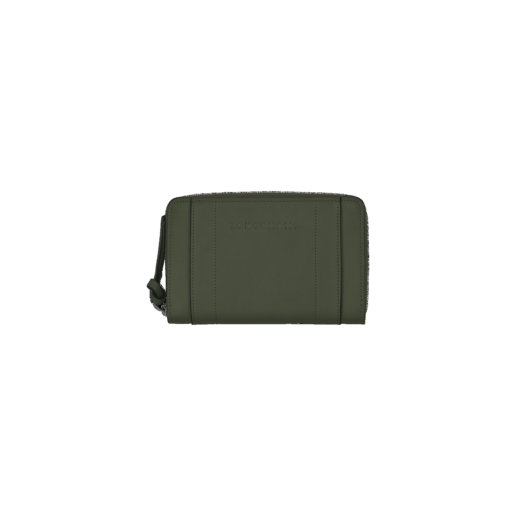 Longchamp 3D Wallet Khaki - Leather