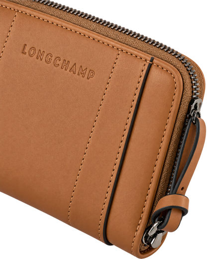 Longchamp 3D Wallet Natural - Leather