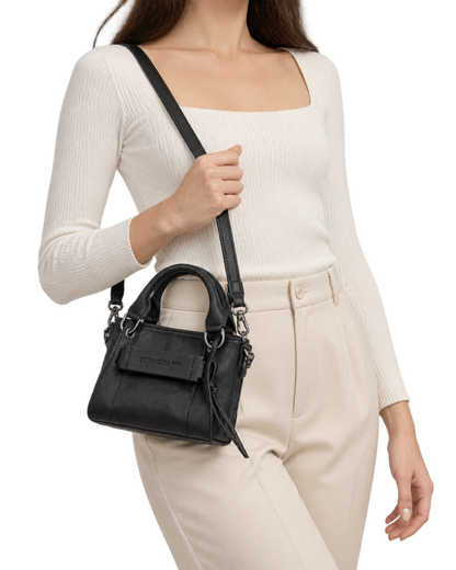 Longchamp 3D XS Handbag Black - Leather
