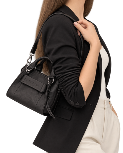 Longchamp 3D XS Handbag Black - Leather