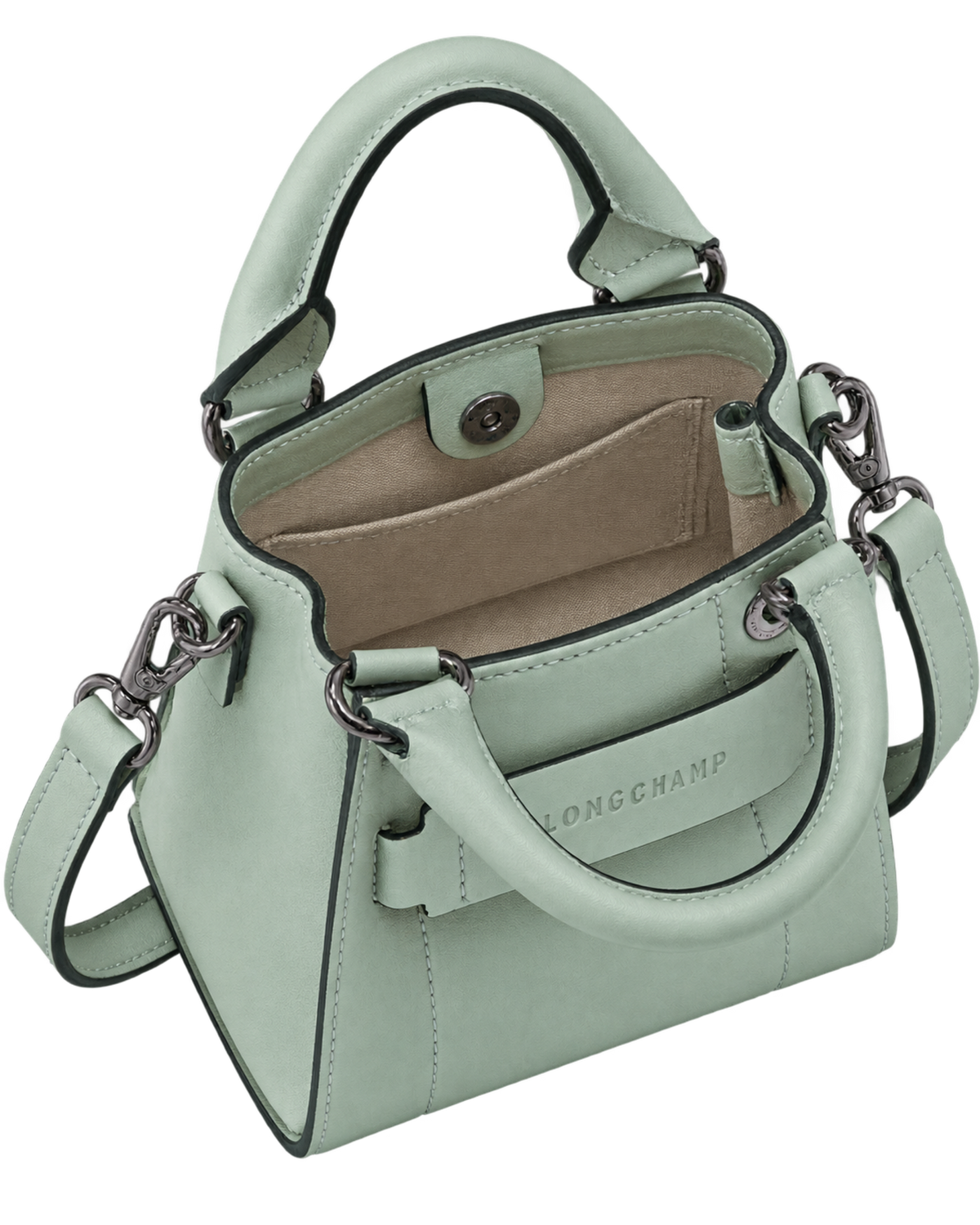 Longchamp 3D XS Handbag Vervain - Leather