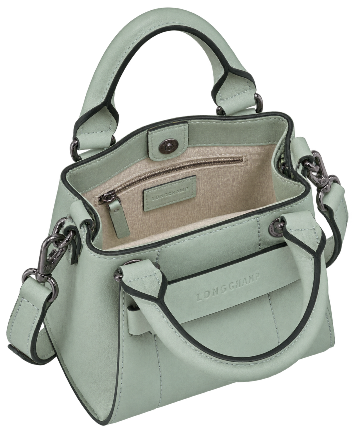 Longchamp 3D XS Handbag Vervain - Leather