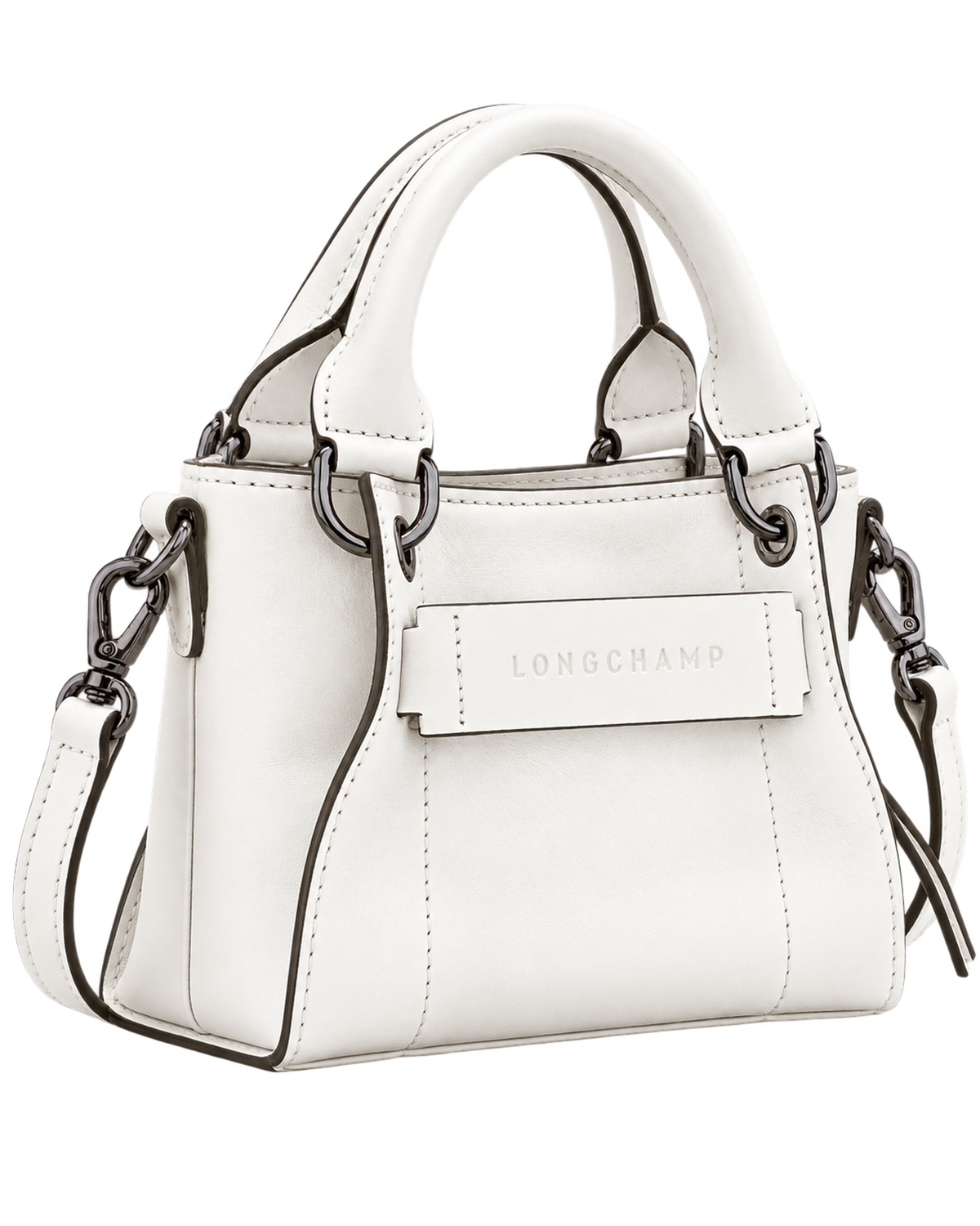 Longchamp 3D XS Handbag White - Leather
