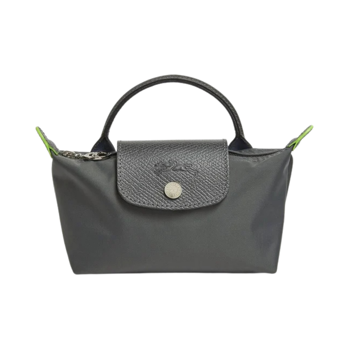 Longchamp Le Pliage Black Pouch With Handle Chestnut