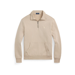 Loopback Terry Cotton Quarter Zip Sweater