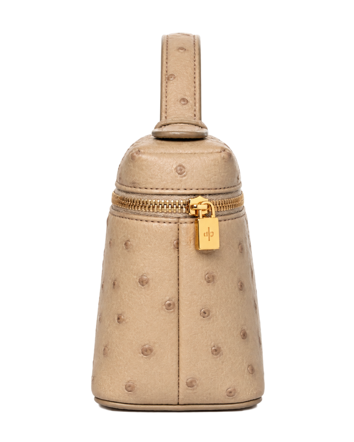Loro Piana Ostrich L19 Extra Pocket Pouch Beige