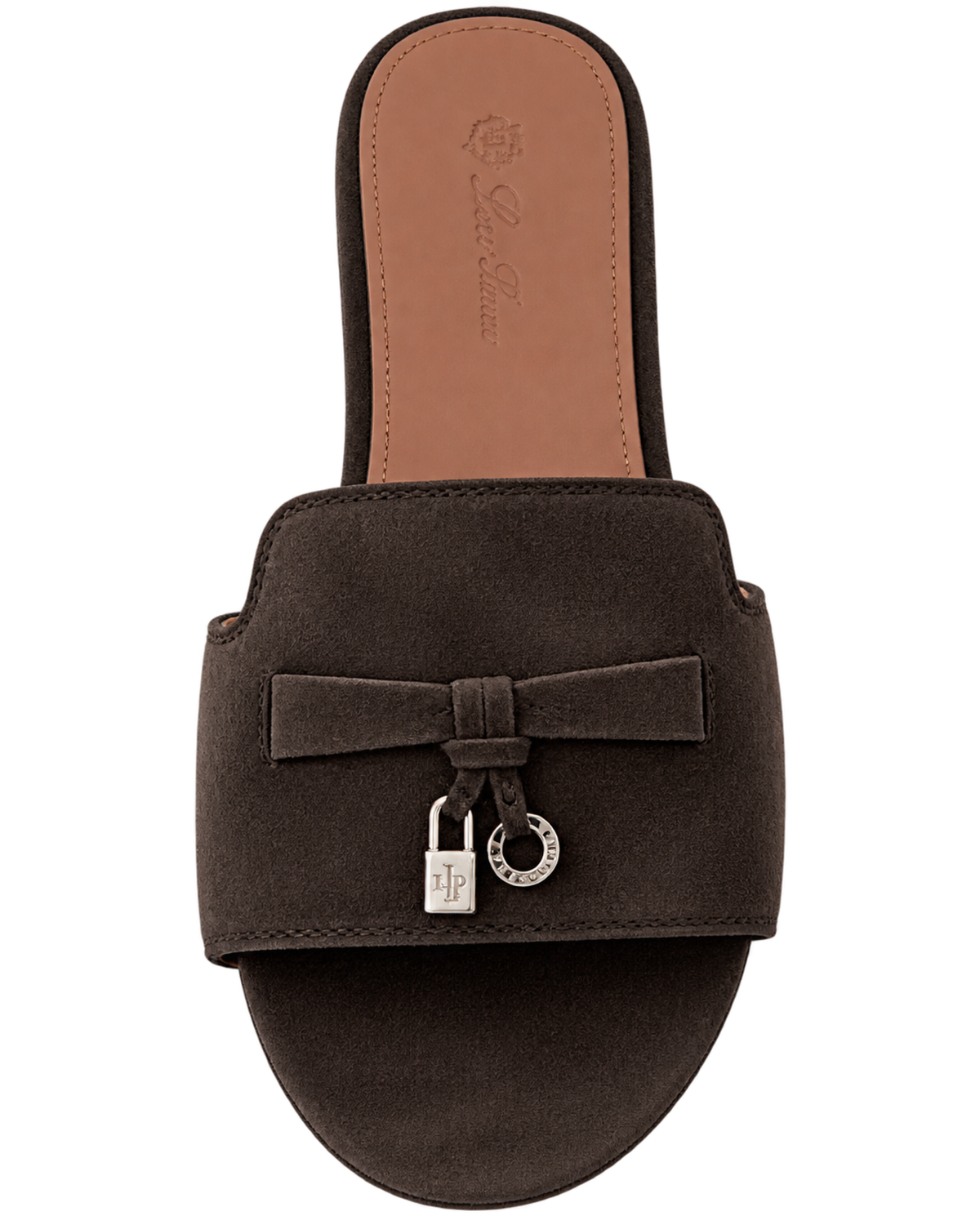 Loro Piana Summer Charms suede slides
