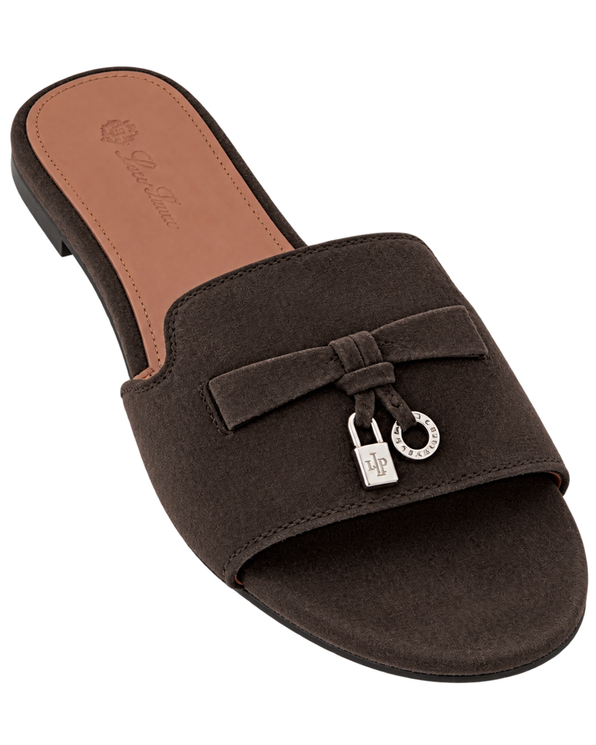Loro Piana Summer Charms suede slides