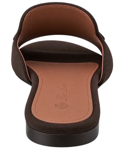 Loro Piana Summer Charms suede slides