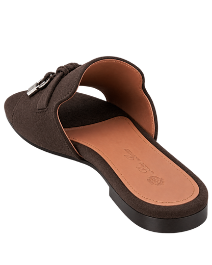 Loro Piana Summer Charms suede slides