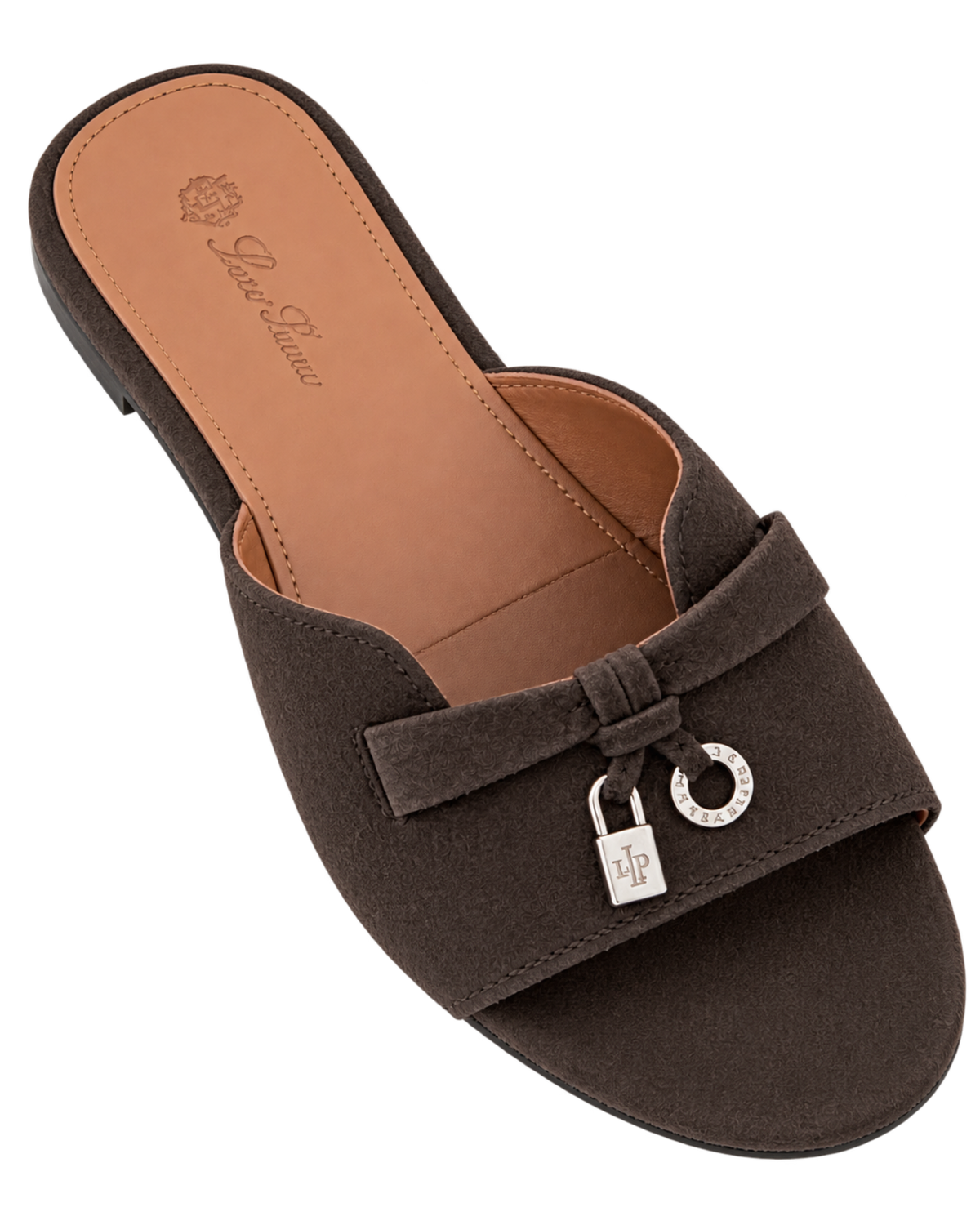 Loro Piana Summer Charms suede slides