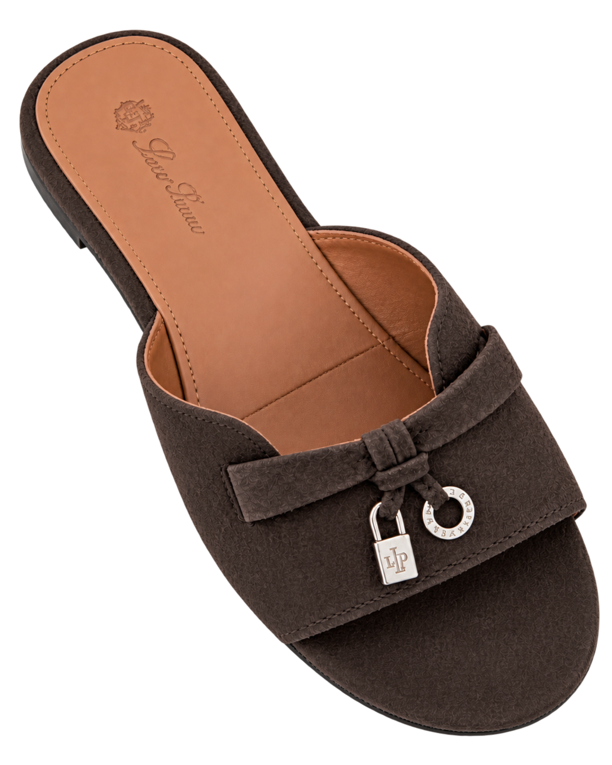 Loro Piana Summer Charms suede slides