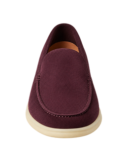 Loro Piana - Summer Walk Suede Loafers - Burgundy