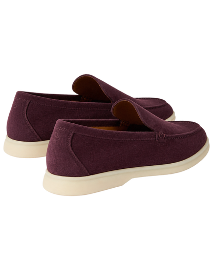 Loro Piana - Summer Walk Suede Loafers - Burgundy
