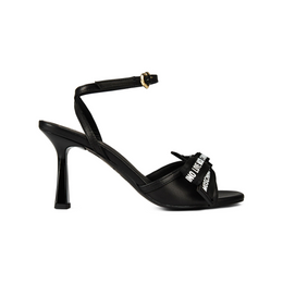 Logo Bow Heeled Sandals