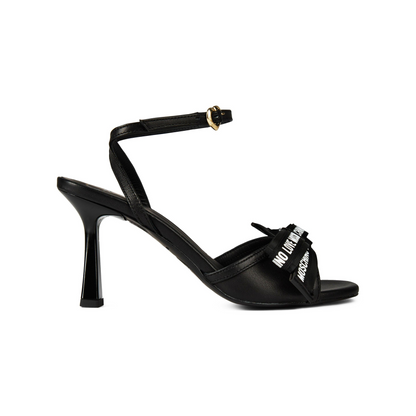 Logo Bow Heeled Sandals