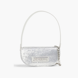 LOVE MOSCHINO Sequined metallic textured shoulder bag