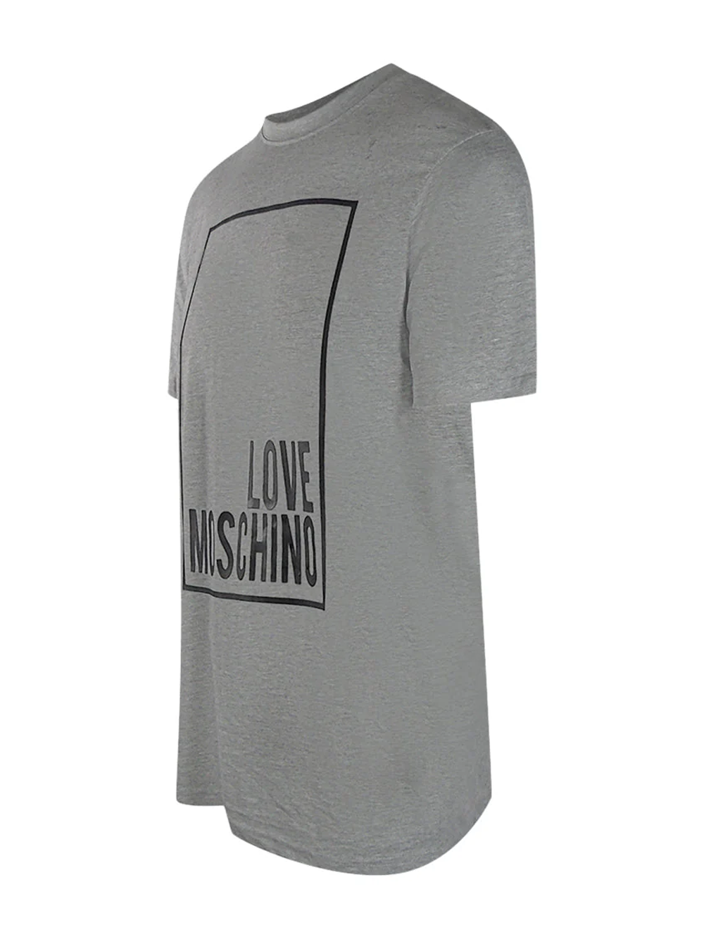 Love Moschino Box Logo Grey T-Shirt