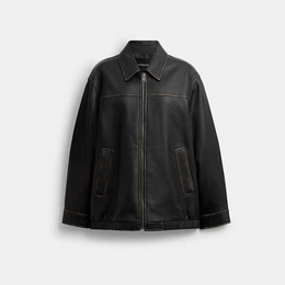 Loved Oversized Leather Jacket