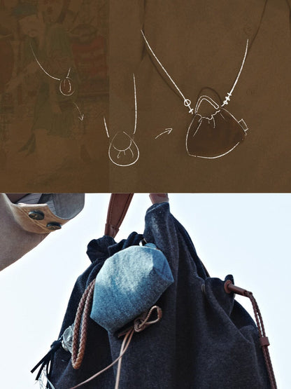 Songmont Lucky Pouch Charm - Denim