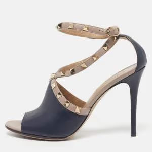 The Rockstud Slingback Sandals – Beige