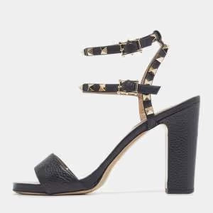 The Rockstud Slingback Sandals – Beige
