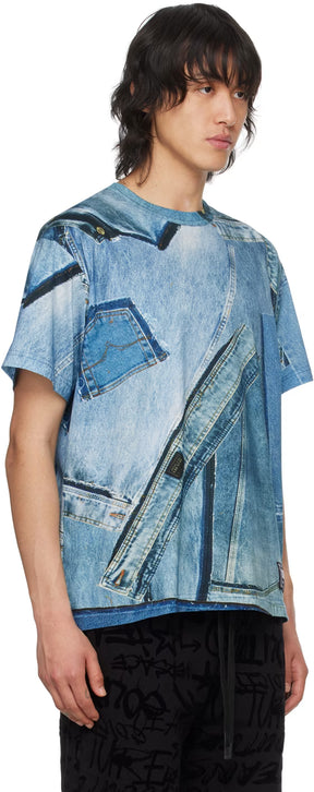 Blue Printed T-Shirt