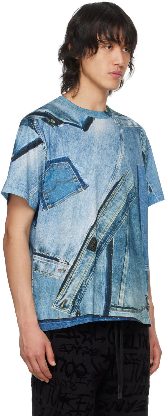 Blue Printed T-Shirt