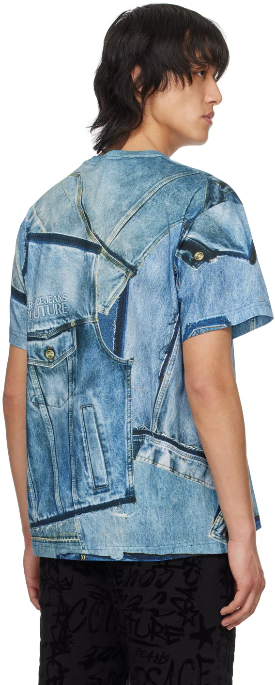 Blue Printed T-Shirt