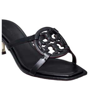 Tory Burch Bombe Miller Low Kitten Heel 55Mm Sandals Triple Black