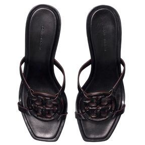 Tory Burch Bombe Miller Low Kitten Heel 55Mm Sandals Triple Black