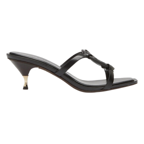 Tory Burch Bombe Miller Low Kitten Heel 55Mm Sandals Triple Black